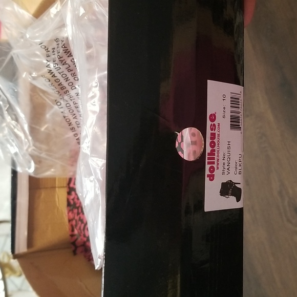 Dollhouse Black Ankle Moto Boots with Studded Detail - Picture 6 of 6